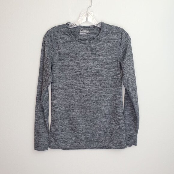 Magellan long sleeve crew neck base layer, black space dye - Picture 1 of 10